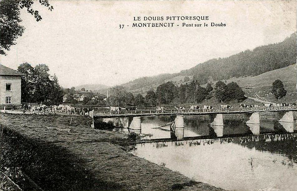 LE DOUBS PITTORESQUE - 37 - MONTBENOIT - Pont sur le Doubs